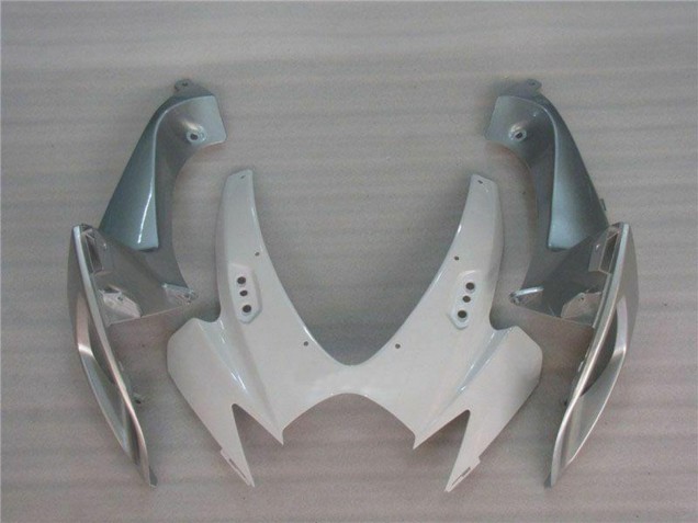 2006-2007 Suzuki GSXR 600/750 Motorcycle Fairings - White Silver Australia for Sale