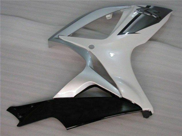 2006-2007 Suzuki GSXR 600/750 Motorcycle Fairings - White Silver Australia for Sale