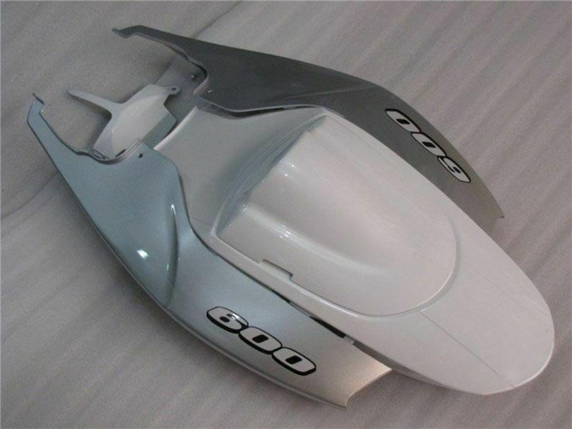 2006-2007 Suzuki GSXR 600/750 Motorcycle Fairings - White Silver Australia for Sale