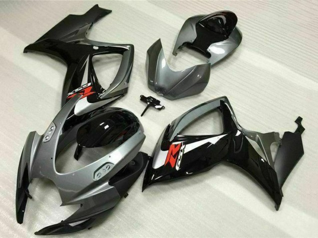 2006-2007 Suzuki GSXR 600/750 Motorcycle Fairings - Silver Grey Glossy Black Red Australia for Sale