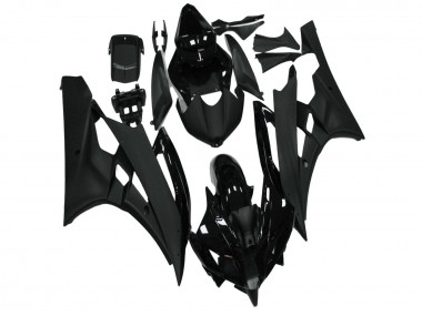 2006-2007 Yamaha YZF R6 Motorcycle Fairing - Glossy Black Matte Black Australia for Sale
