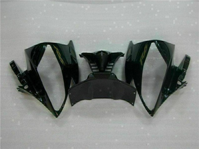 2006-2007 Yamaha YZF R6 Motorcycle Fairings - Glossy Black Matte Black Gold Decals Australia for Sale