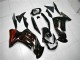 2006-2008 Kawasaki EX650 Motorcycle Fairings - Glossy Black Red Flame Australia for Sale