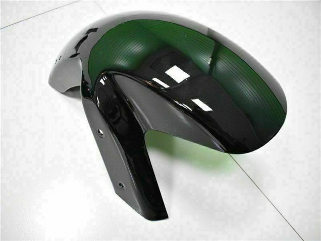 2006-2008 Kawasaki EX650 Motorcycle Fairings - Glossy Black Red Flame Australia for Sale