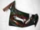 2006-2008 Kawasaki EX650 Motorcycle Fairings - Glossy Black Red Flame Australia for Sale