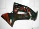 2006-2008 Kawasaki EX650 Motorcycle Fairings - Glossy Black Red Flame Australia for Sale
