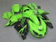 2006-2011 Kawasaki ZX14R ZZR1400 Motorcycle Fairing - Green Glossy Black Australia for Sale