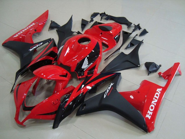 2007-2008 Honda CBR600RR Motorcycle Fairings - Red Matte Black OEM Style Australia for Sale