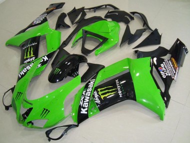 2007-2008 Kawasaki ZX6R Motorcycle Fairings - Monster Green Australia for Sale
