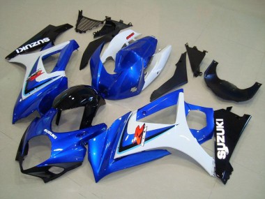 2007-2008 Suzuki GSXR 1000 Motorcycle Fairing - White Blue Black OEM Style Australia for Sale