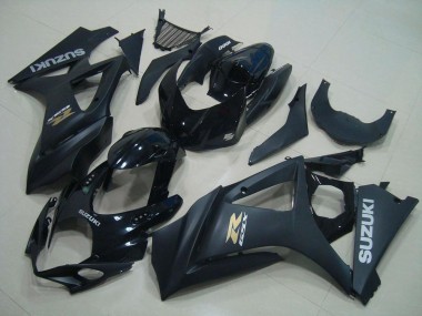 2007-2008 Suzuki GSXR 1000 Motorcycle Fairings - Glossy Black Matte Black Gold OEM Style Australia for Sale
