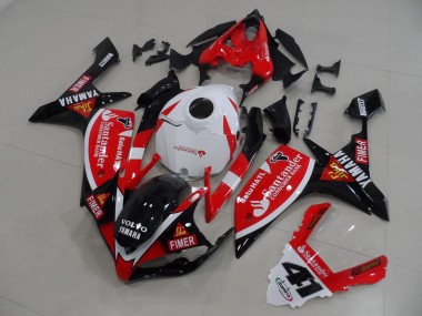 2007-2008 Yamaha YZF R1 Motorcycle Fairings - Red White Black Volvo Fimer Santander Australia for Sale