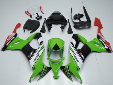 2008-2010 Kawasaki ZX10R Motorcycle Fairings - Green White Black Red Elf Motorrad Australia for Sale