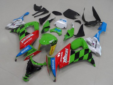 2008-2010 Kawasaki ZX10R Motorcycle Fairings - Green Red Blue Black Motocard Australia for Sale