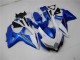 2008-2010 Suzuki GSXR 600/750 Motorcycle Fairings - White Blue Australia for Sale