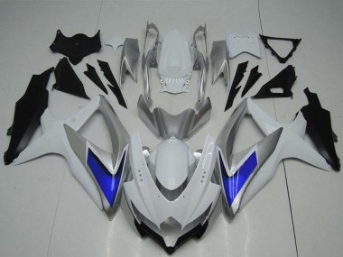 2008-2010 Suzuki GSXR 600/750 Motorcycle Fairings - Silver White Blue Black Australia for Sale