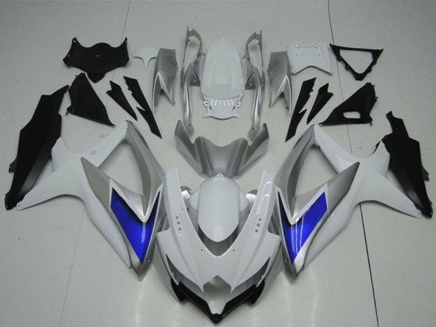 2008-2010 Suzuki GSXR 600/750 Motorcycle Fairings - Silver White Blue Black Australia for Sale