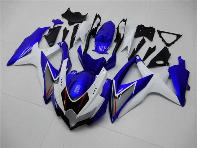 2008-2010 Suzuki GSXR 600/750 Motorcycle Fairings - White Blue Black Red Line Australia for Sale