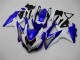 2008-2010 Suzuki GSXR 600/750 Motorcycle Fairings - White Blue Black Red Line Australia for Sale