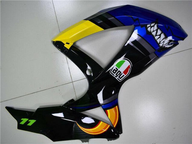 2008-2010 Suzuki GSXR 600/750 Motorcycle Fairings - Blue Yellow Shark Australia for Sale