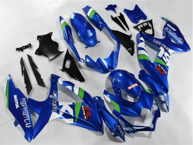 2008-2010 Suzuki GSXR 600/750 Motorcycle Fairings - Blue White Green Black Australia for Sale