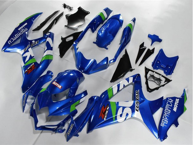 2008-2010 Suzuki GSXR 600/750 Motorcycle Fairings - Blue White Green Black Australia for Sale
