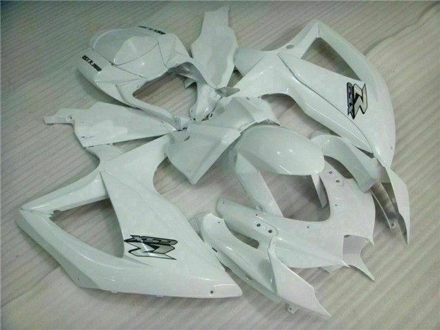 2008-2010 Suzuki GSXR 600/750 Motorcycle Fairings - White Australia for Sale