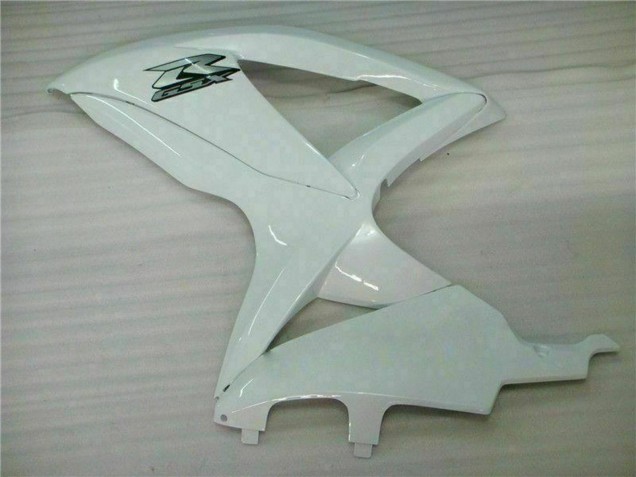 2008-2010 Suzuki GSXR 600/750 Motorcycle Fairings - White Australia for Sale