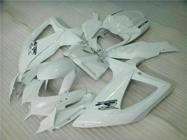2008-2010 Suzuki GSXR 600/750 Motorcycle Fairings - White Australia for Sale