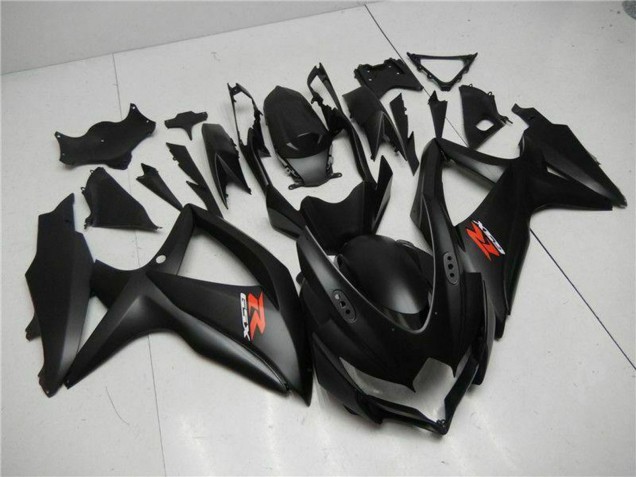 2008-2010 Suzuki GSXR 600/750 Motorcycle Fairings - Matte Black Red Australia for Sale