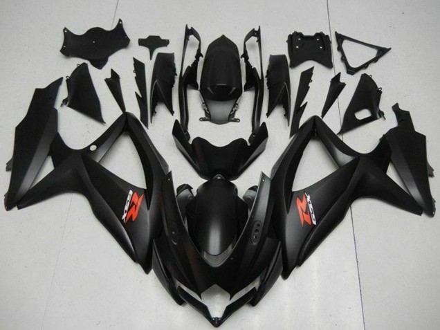 2008-2010 Suzuki GSXR 600/750 Motorcycle Fairings - Matte Black Red Australia for Sale