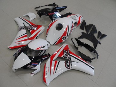 2008-2011 Honda CBR1000RR Motorcycle Fairings - White Red Glossy Black HRC Australia for Sale