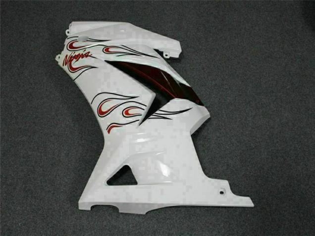 2008-2012 Kawasaki EX250 Motorcycle Fairings - White Red Australia for Sale