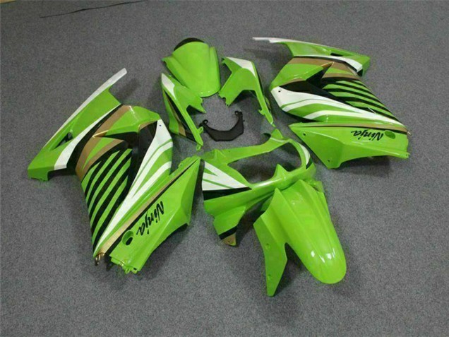 2008-2012 Kawasaki EX250 Motorcycle Fairing - Green White Black Australia for Sale