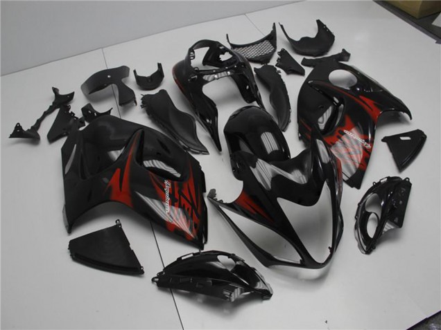 2008-2020 Suzuki GSXR 1300 Hayabusa Motorcycle Fairings - Glossy Black Red Australia for Sale