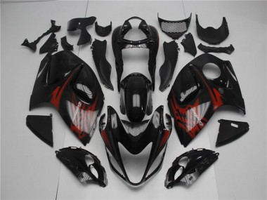 2008-2020 Suzuki GSXR 1300 Hayabusa Motorcycle Fairings - Glossy Black Red Australia for Sale