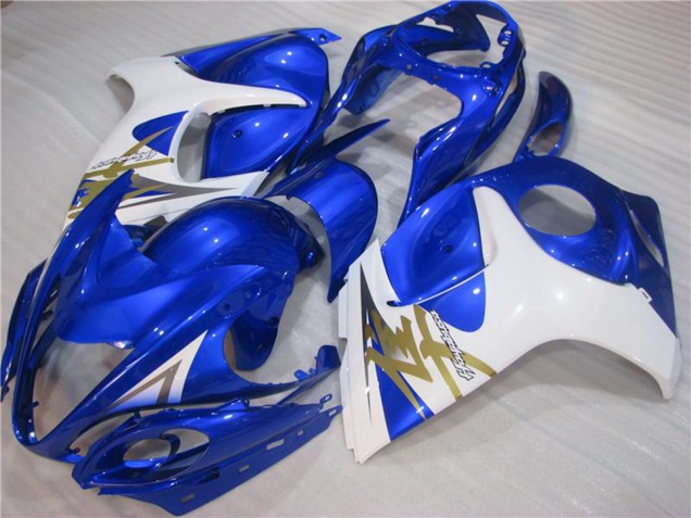 2008-2020 Suzuki GSXR 1300 Hayabusa Motorcycle Fairings - White Blue Australia for Sale