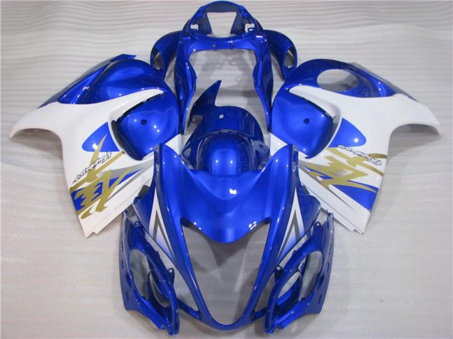 2008-2020 Suzuki GSXR 1300 Hayabusa Motorcycle Fairings - White Blue Australia for Sale