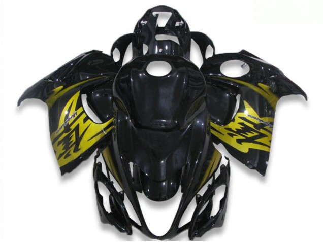 2008-2020 Suzuki GSXR 1300 Hayabusa Motorcycle Fairings - Glossy Black Yellow Australia for Sale