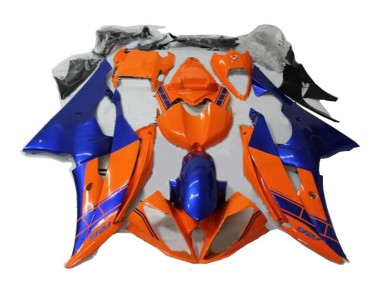2008-2016 Yamaha YZF R6 Motorcycle Fairings - Orange Blue Australia for Sale