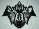 2008-2016 Yamaha YZF R6 Motorcycle Fairings - Grey Matte Black Australia for Sale