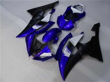 2008-2016 Yamaha YZF R6 Motorcycle Fairings - White Blue Matte Black Australia for Sale