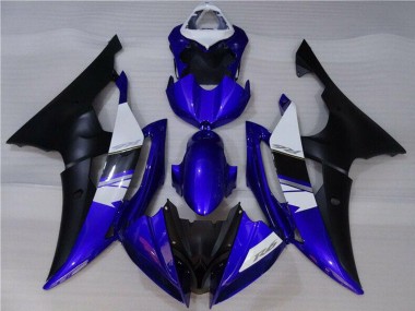 2008-2016 Yamaha YZF R6 Motorcycle Fairings - White Blue Matte Black Australia for Sale
