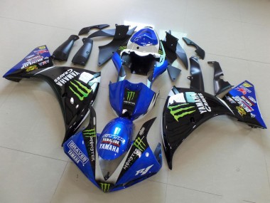 2009-2011 Yamaha YZF R1 Motorcycle Fairings - White Blue Black Green Monster Yamalube Graves Australia for Sale