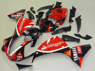 2009-2011 Yamaha YZF R1 Motorcycle Fairings - Red Black White Santander Fimer Australia for Sale