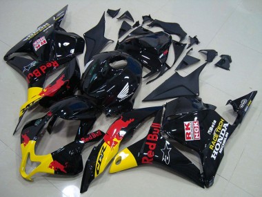 2009-2012 Honda CBR600RR Motorcycle Fairing - Glossy Black Yellow Red Bull Australia for Sale