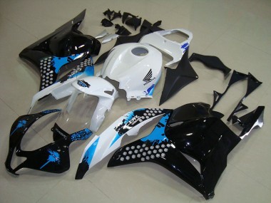 2009-2012 Honda CBR600RR Motorcycle Fairings Kits - White Blue Glossy Black Australia for Sale