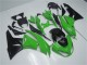 2009-2012 Kawasaki ZX6R Motorcycle Fairing Kits - Green Glossy Black Australia for Sale