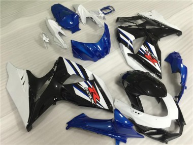 2009-2016 Suzuki GSXR 1000 Full Motorcycle Fairing Kits - White Blue Black Australia for Sale