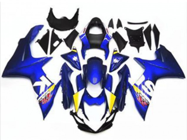 2011-2024 Suzuki GSXR 600/750 Motorcycle Fairing - Blue White Australia for Sale